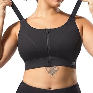 NWT VFUS Women’s Zip Front Adjustable High Impact Sports Bra Sz XXL